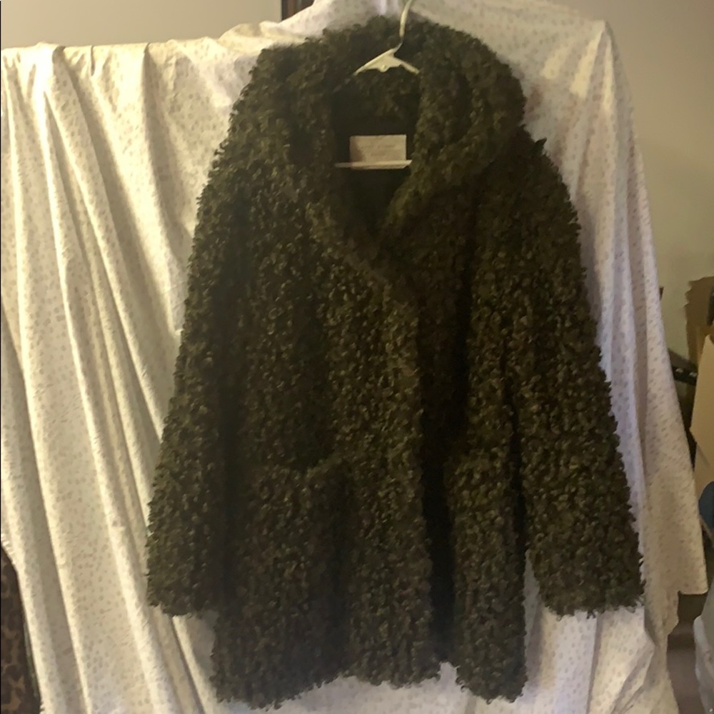 Zara Women Faux Fur coat